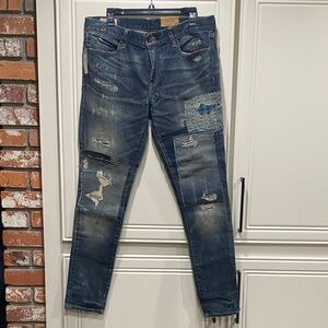 NWT ralph lauren tompkins skinny 32 patch